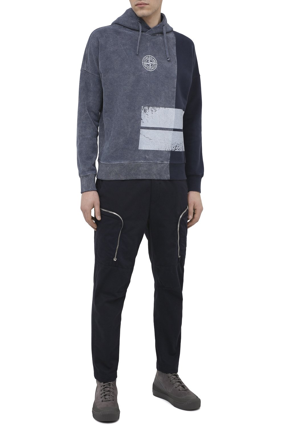 Брюки-карго из хлопка и шерсти STONE ISLAND SHADOW PROJECT, арт. 731930508, фото 2