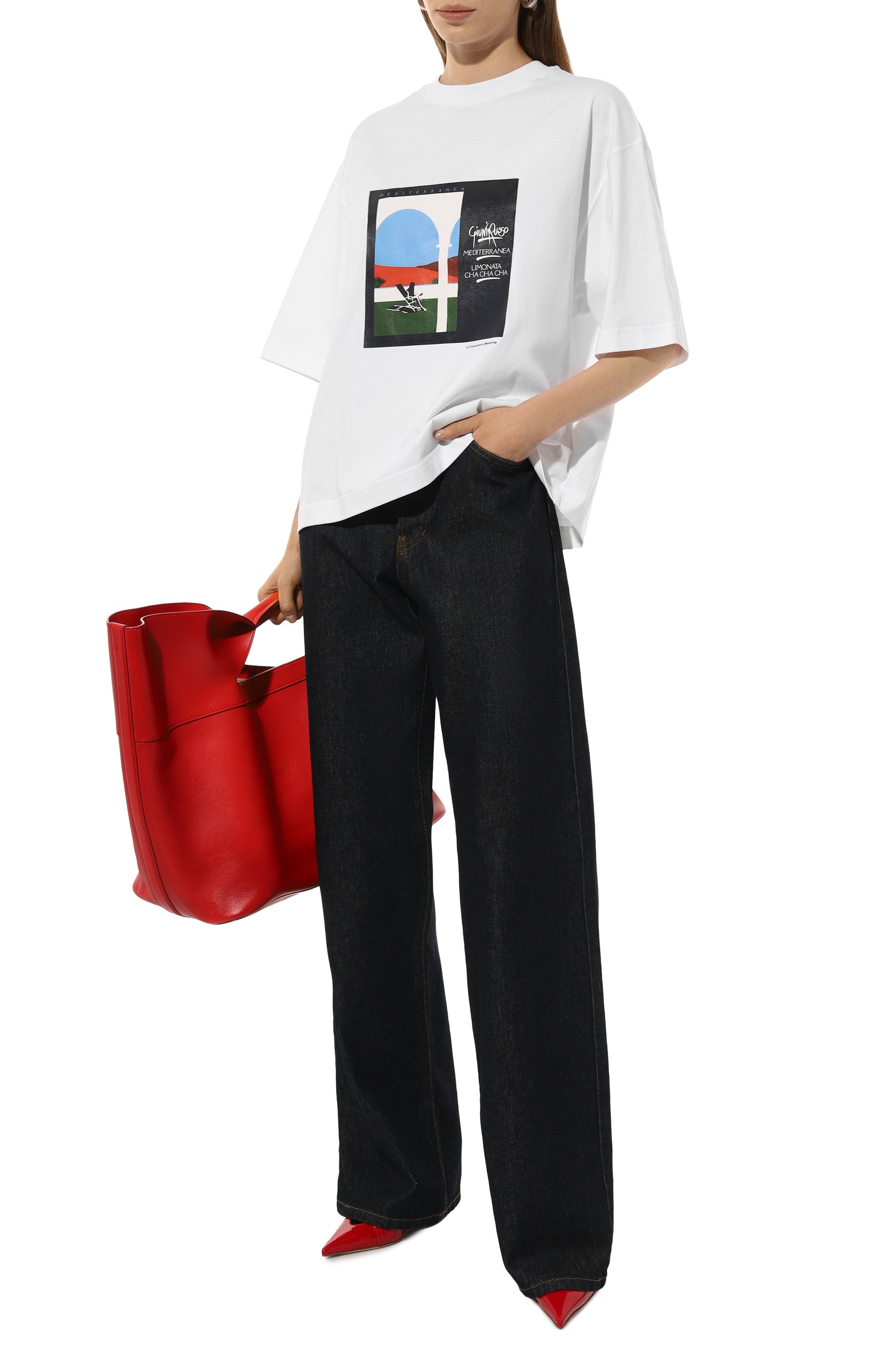 Хлопковая футболка JACQUEMUS, арт. 24H246JS275/2453, фото 2