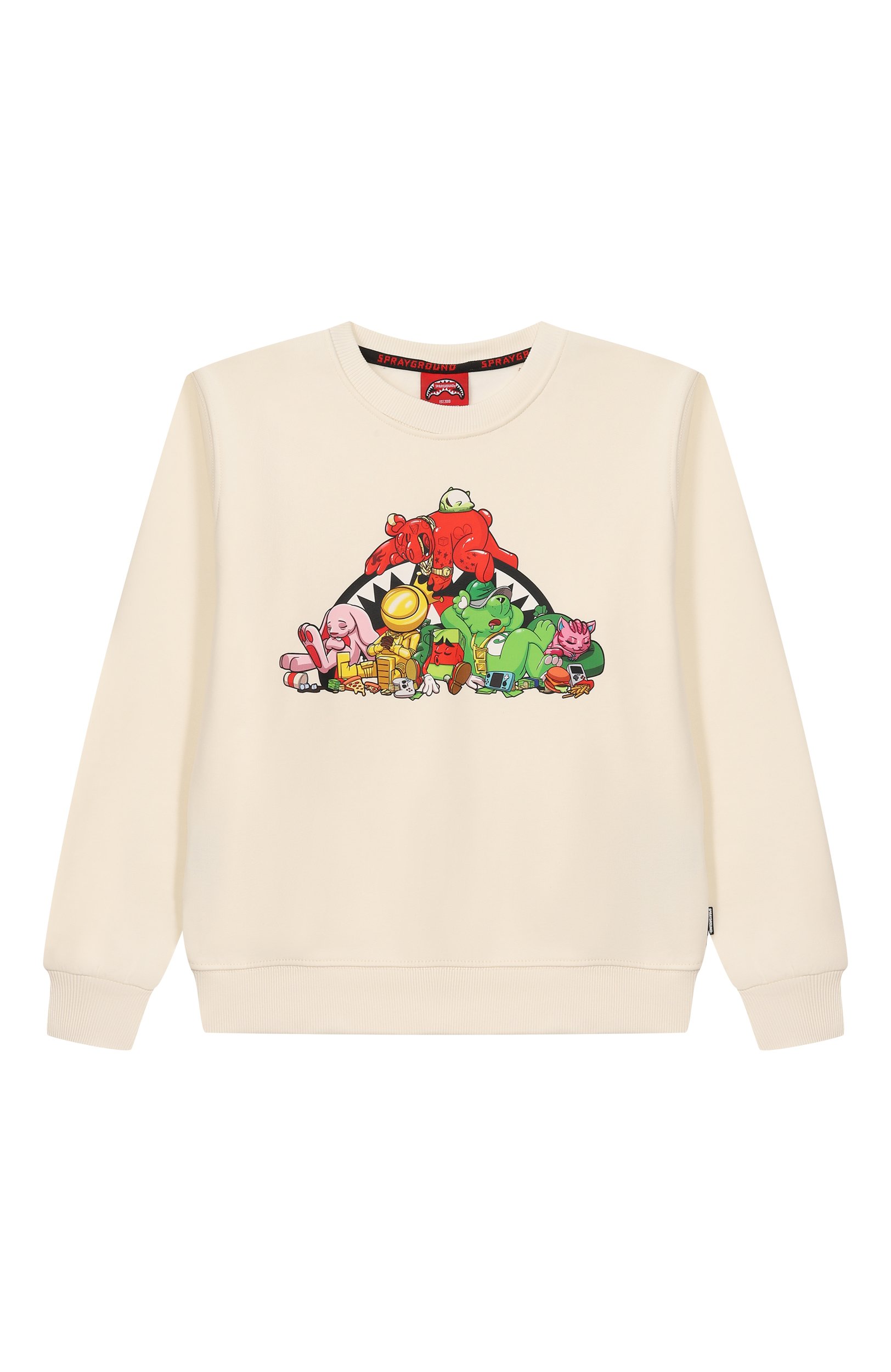 Хлопковый свитшот SPRAYGROUND, арт. SPY1537GIV0/SLEEPY SPRAY SQUAD REGULAR CREWNECK IV, фото 1