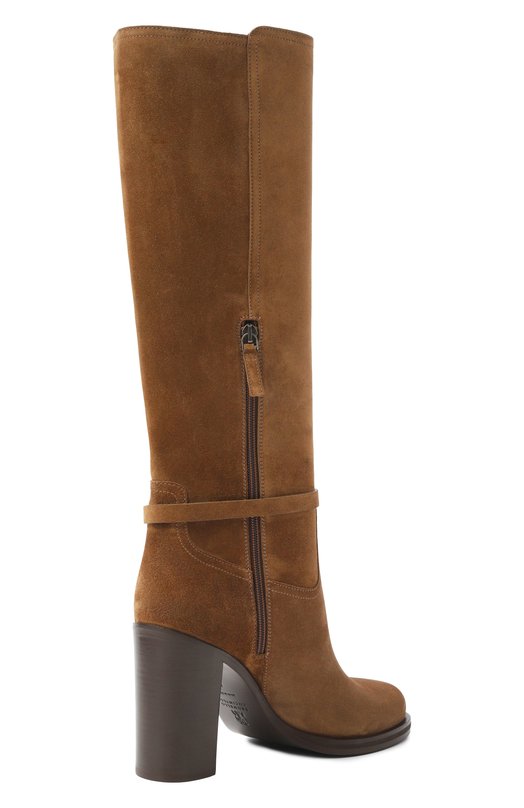 Замшевые сапоги Brunello Cucinelli MZSFC3111 Коричневый  MZSFC3111 Фото 5