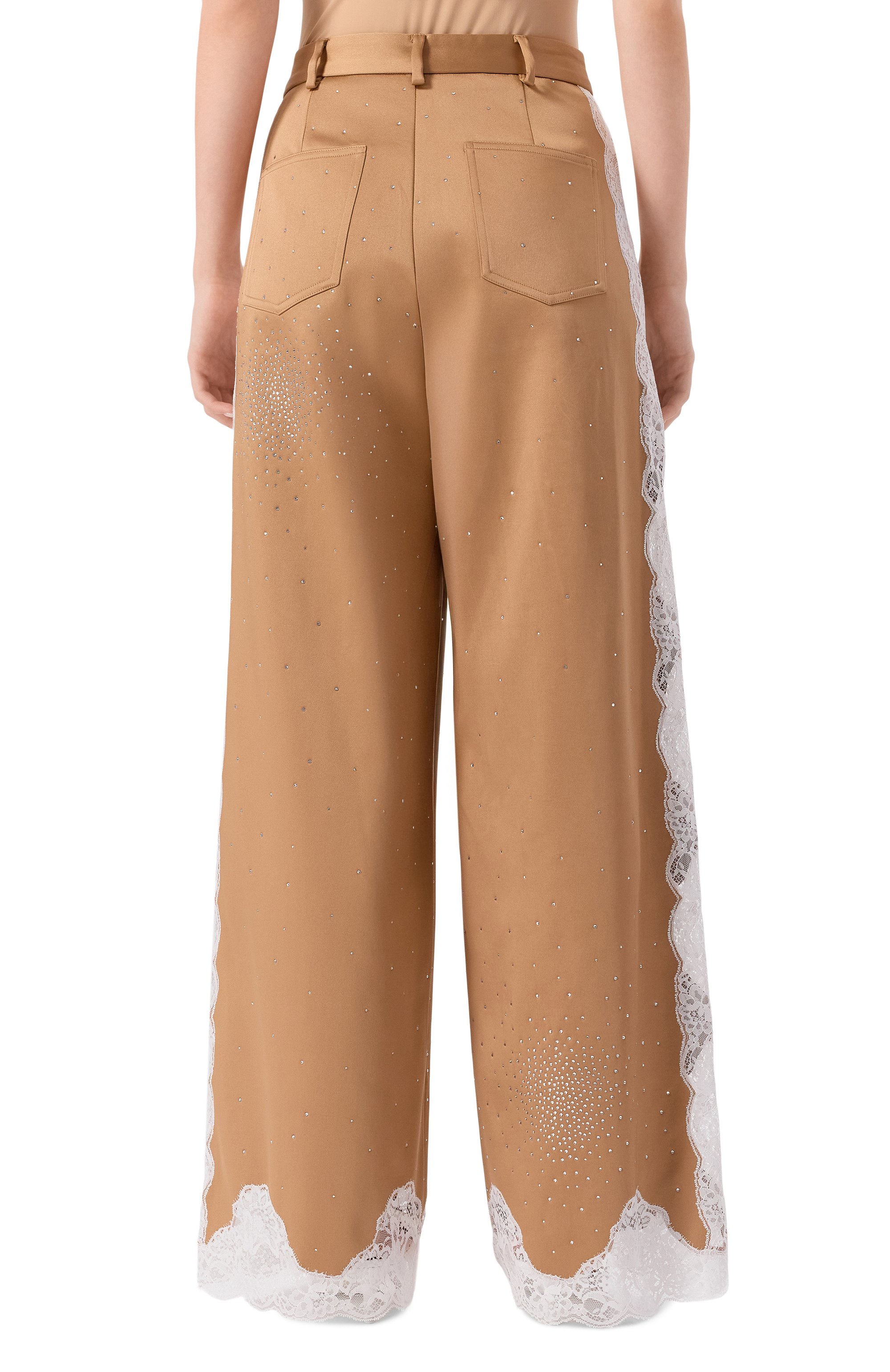 Брюки с отделкой стразами GIUSEPPE DI MORABITO, арт. 05FWPA130YC 05300A, фото 4