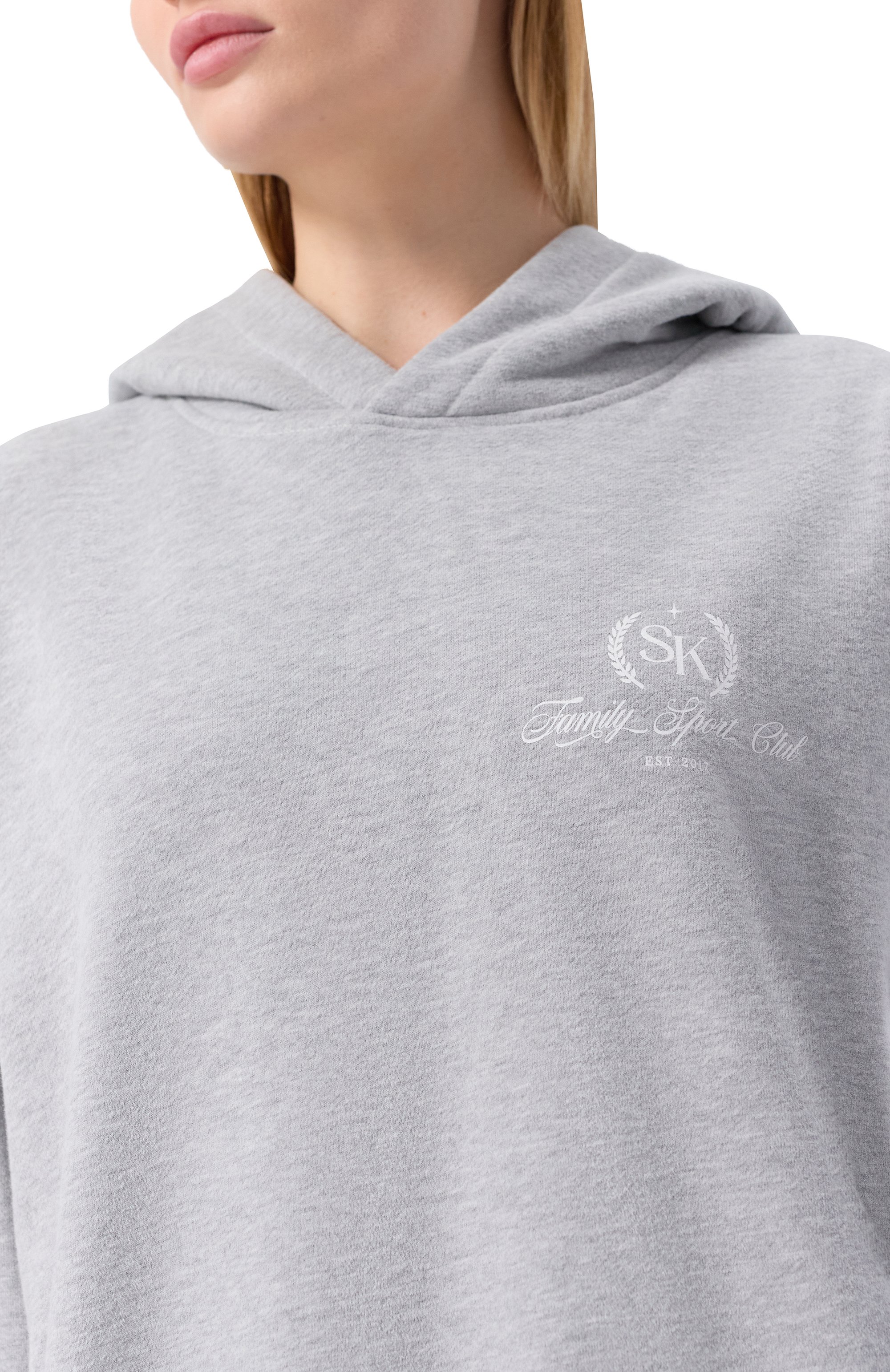 Хлопковый костюм SASHA KIM серого цвета по цене 43900 руб., арт. SK-00001687, фото 6 Хлопковый костюм SASHA KIM, арт. SK-00001687, фото 6