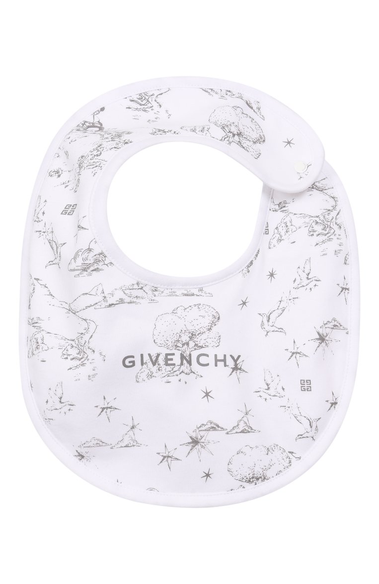 Детский комплект из трех предметов GIVENCHY черно-белого цвета, арт. H30613 | Фото 6 (Нос: Не проставлено; Материал внешний: Хлопок; Ростовка одежда: 0 - 3 мес | 50 - 60 см, 3 мес | 62 см, 6 мес | 68 см)