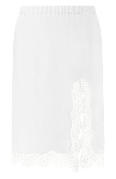 Юбка с кружевной отделкой ERMANNO ERMANNO SCERVINO кремового цвета по цене 24700 руб., арт. 44 T GN10 PRA, фото 1 Юбка с кружевной отделкой ERMANNO ERMANNO SCERVINO, арт. 44 T GN10 PRA, фото 1