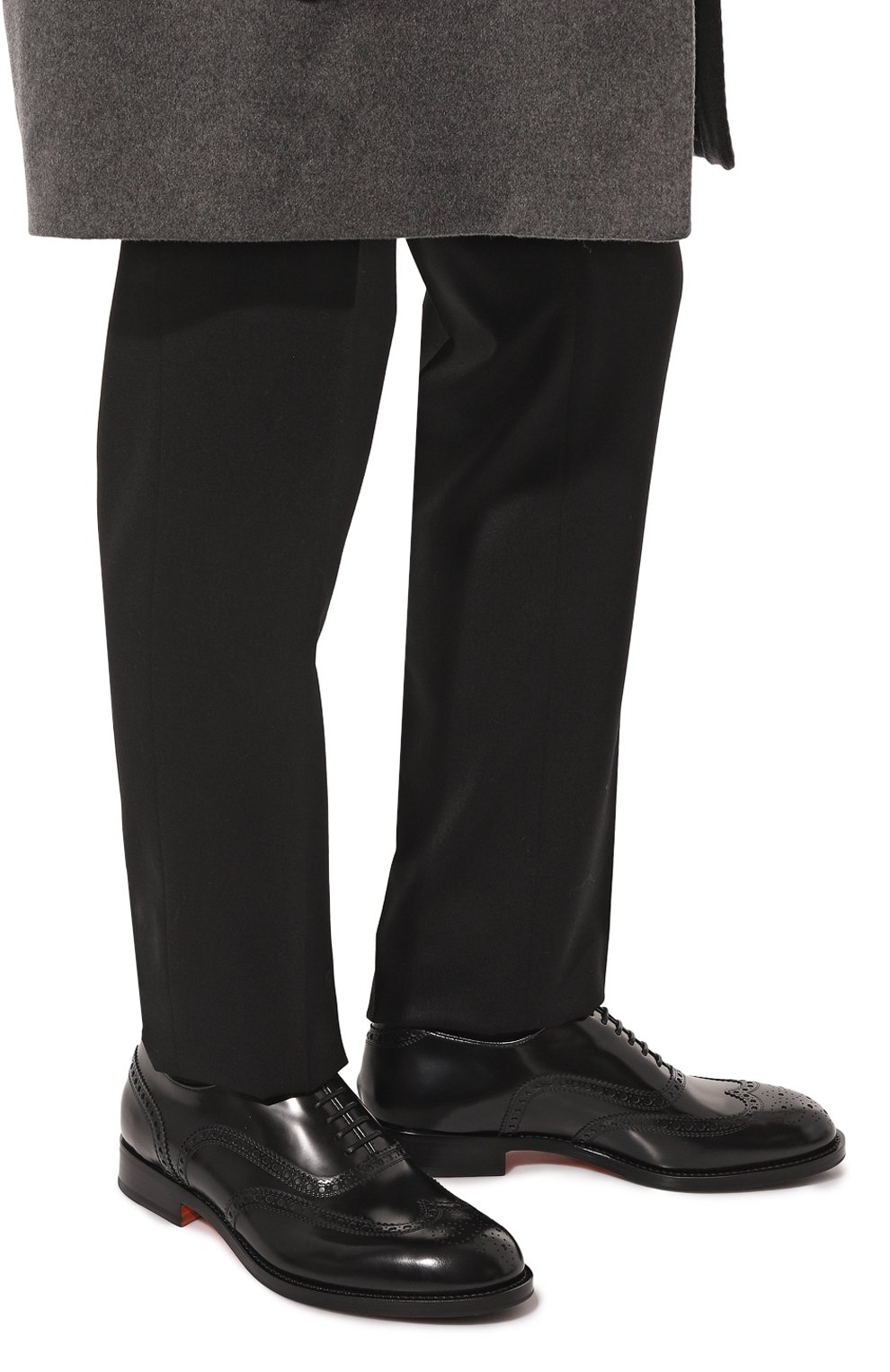 Кожаные оксфорды conor SANTONI, арт. MCCG18536JG1BP0HR84, фото 3