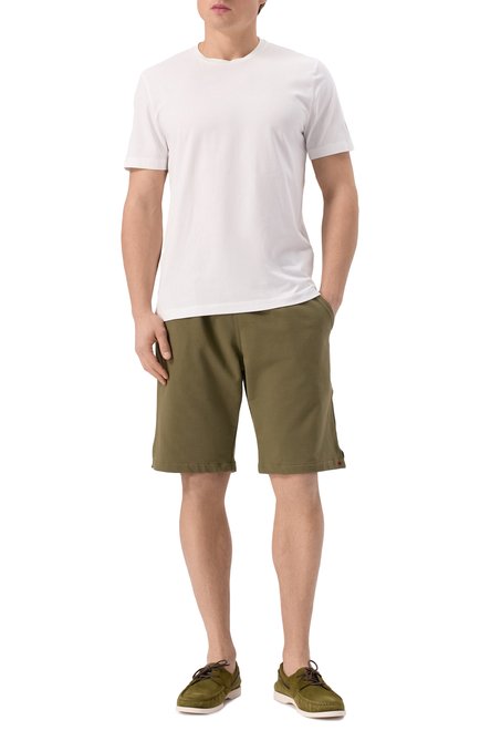 Мужские замшевые топсайдеры KITON хаки цвета, арт. USSA264N0118203 | Фото 2 (Нос: Не проставлено; Материал сплава: Проставлено; Материал внутренний: Натуральная кожа; Материал внешний: Натуральная кожа)
