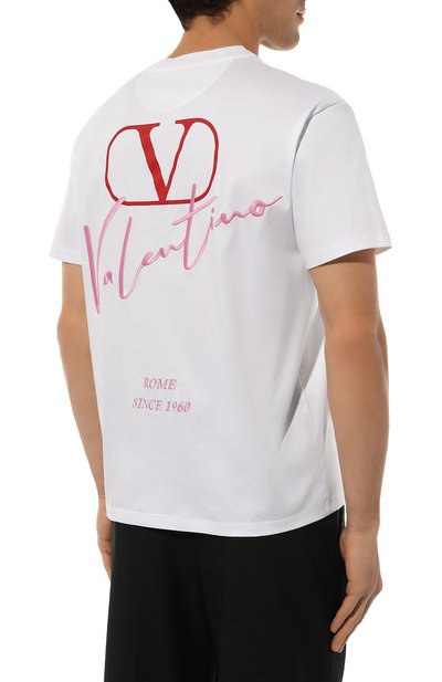 Хлопковая футболка VALENTINO, арт. 5V0MG13AAE6, фото 4