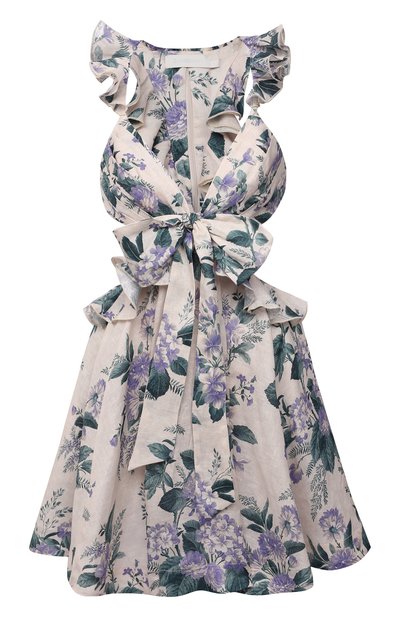Женское льняное платье ZIMMERMANN, арт. 1770DCAS