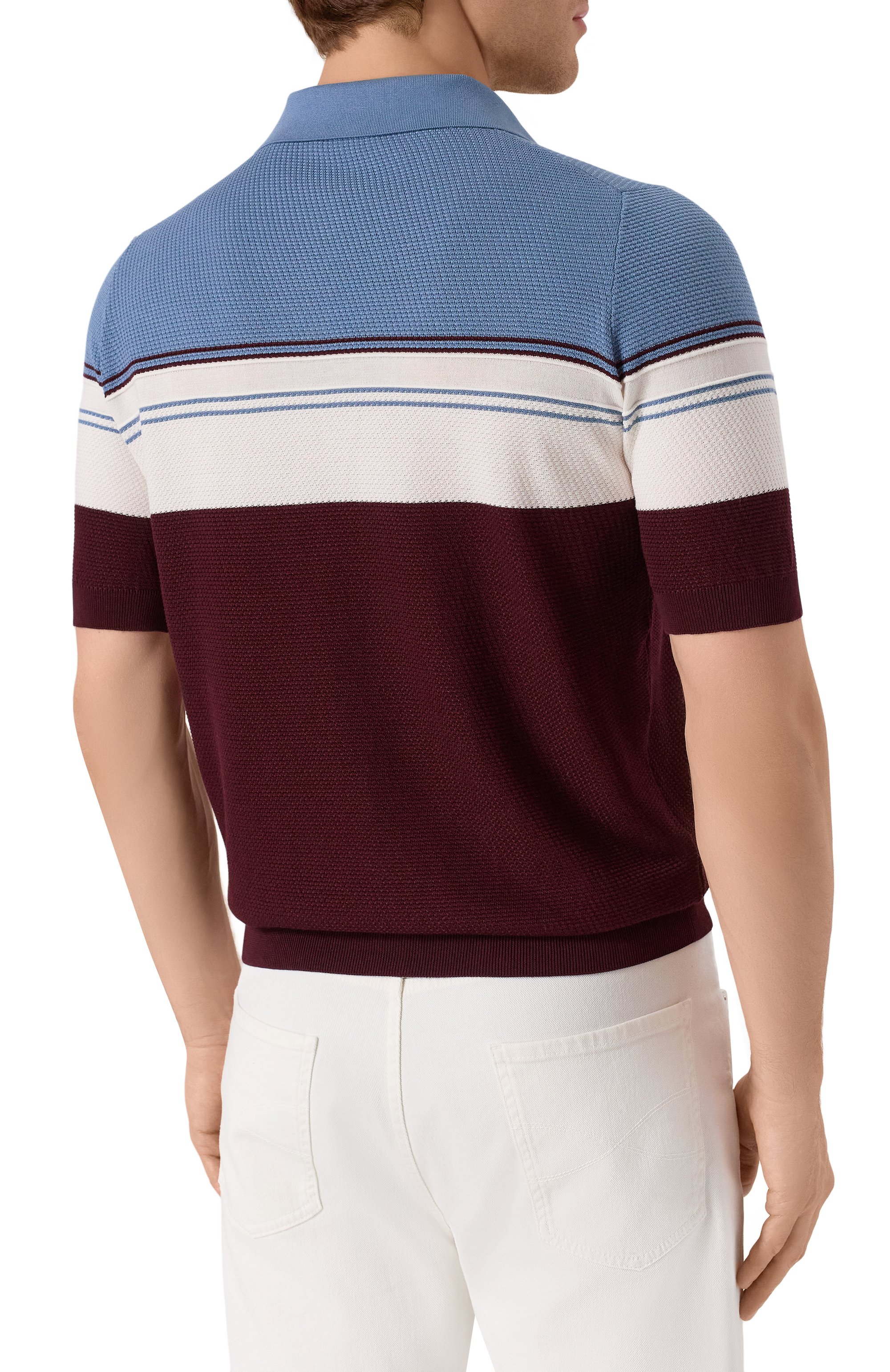 Поло из хлопка и шелка ZILLI, арт. KZP002M0142VTHL00, фото 4