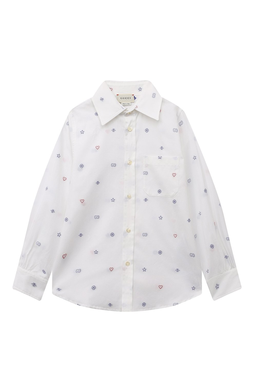 Хлопковая рубашка GUCCI, арт. 626669 XWAKV, фото 1