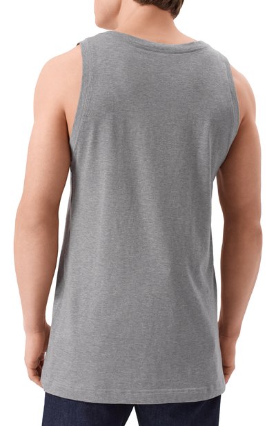 Хлопковая майка DOLCE & GABBANA серого цвета по цене 49950 руб., арт. G8QJ5T/G7N7A, фото 4 Хлопковая майка DOLCE & GABBANA, арт. G8QJ5T/G7N7A, фото 4