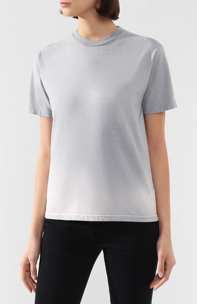 Хлопковая футболка OFF-WHITE серого цвета по цене 23350 руб., арт. 0WAA049R20F291240808, фото 3 Хлопковая футболка OFF-WHITE, арт. 0WAA049R20F291240808, фото 3