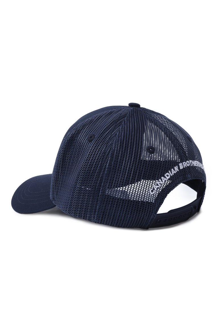 Мужская бейсболка DSQUARED2 темно-синего цвета, арт. BCM0603/05C02694 | Фо�то 3 (Материал: Хлопок, Синтетический материал, Текстиль; Нос: Не проставлено)