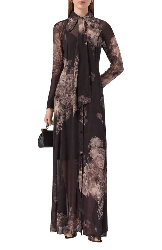 Платье из вискозы Zimmermann 5357DF251 Чёрный  5357DF251 Фото 2