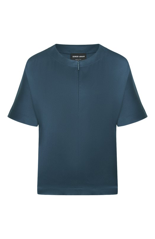 Шелковый топ Giorgio Armani GW003108/TE10101 Зелёный GW003108/TE10101