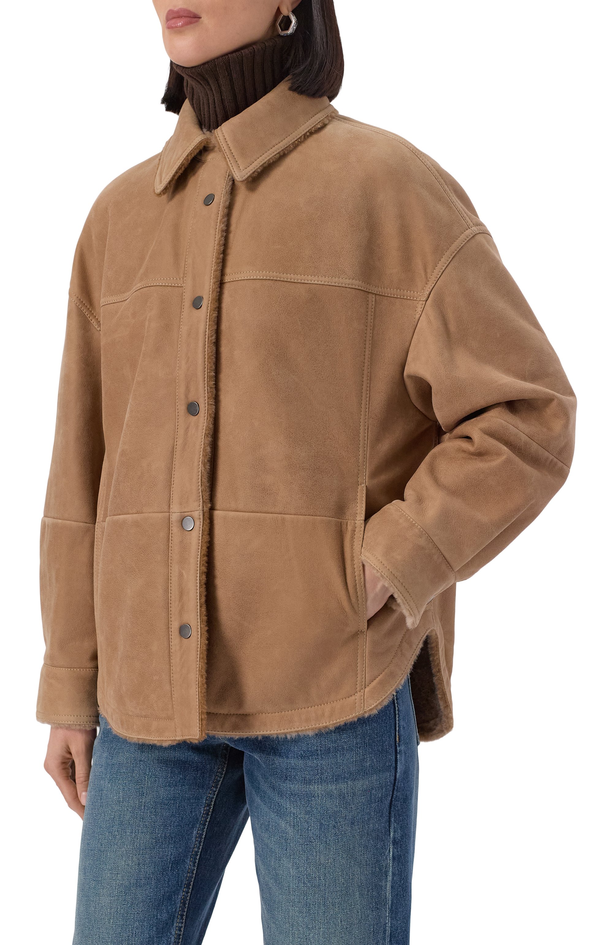 Дубленка из овчины BRUNELLO CUCINELLI коричневого цвета по цене 1095000 руб., арт. MPMCS7866P, фото 3 Дубленка из овчины BRUNELLO CUCINELLI, арт. MPMCS7866P, фото 3