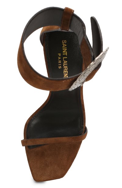 Замшевые босоножки joplin SAINT LAURENT, арт. 552252/BT300, фото 5