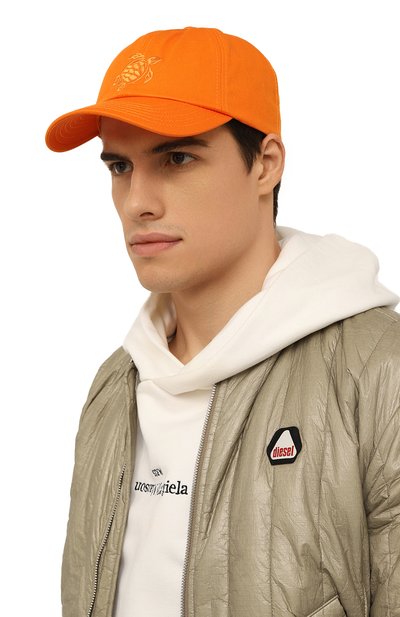 Хлопковая бейсболка VILEBREQUIN оранжевого цвета по цене 10450 руб., арт. CSNU2401/172, фото 2 Хлопковая бейсболка VILEBREQUIN, арт. CSNU2401/172, фото 2