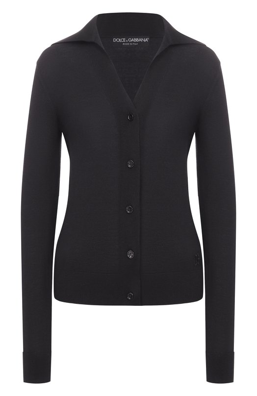 Кашемировый кардиган Dolce & Gabbana FXVA7Z/JBW0P Чёрный FXVA7Z/JBW0P