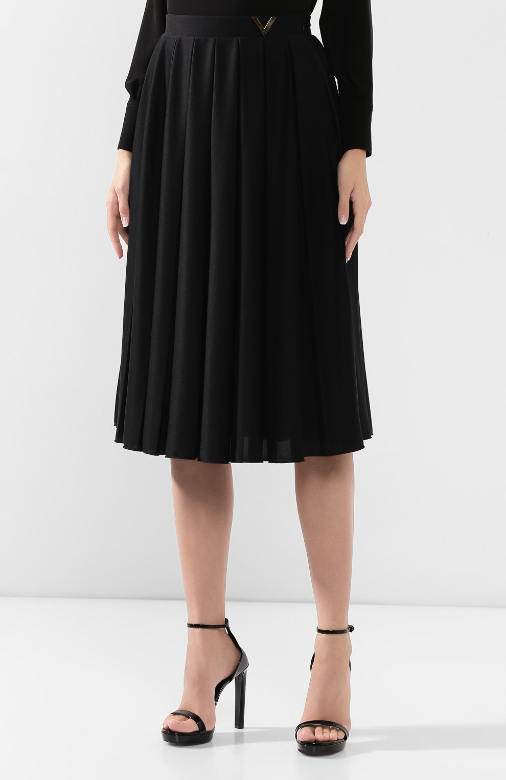 Юбка VALENTINO черного цвета по цене 134000 руб., арт. TB3MD01M5AN, фото 3 Юбка VALENTINO, арт. TB3MD01M5AN, фото 3