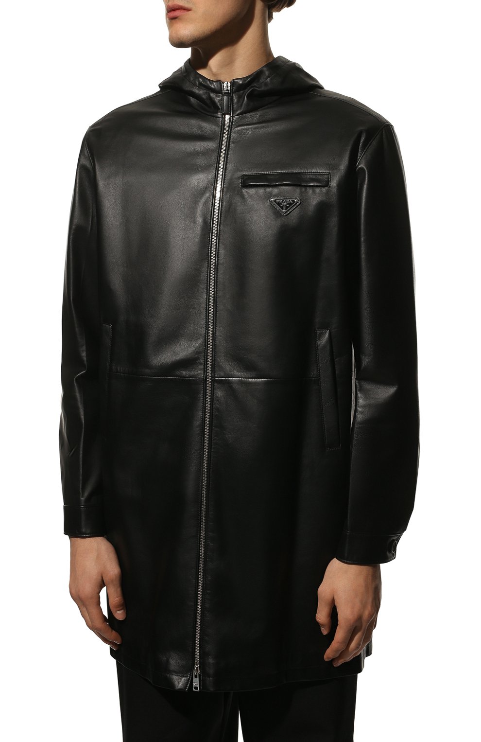 Кожаный плащ PRADA, арт. UPS533-FLY-F0002, фото 3