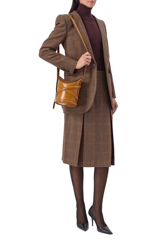 Сумка The Curve Alexander McQueen 46564671YB40 Коричневый  46564671YB40 Фото 7