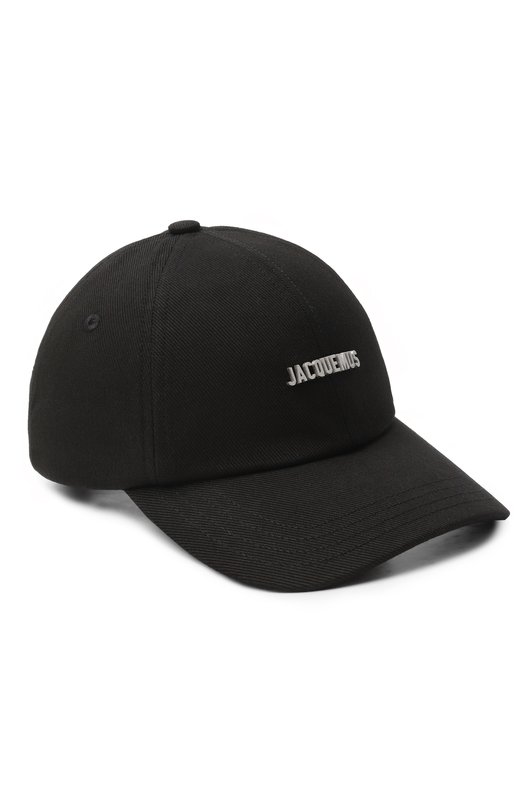Хлопковая бейсболка Jacquemus 25EACU00670/AW00092 Чёрный 25EACU00670/AW00092