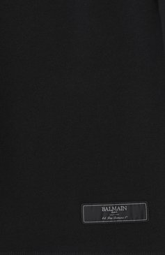 Детские хлопковые шорты BALMAIN черного цвета, арт. BW6P29 | Фото 3 (Нос: Не проставлено; Случай: Повседневный; Материал внешний: Хлопок; Ростовка одежда: 6 лет | 116 см, 8 лет | 128 см, 10 - 11 лет | 140 - 146см, 12 лет | 152 см, 13 - 15 лет | 158 см, 16 лет | 164 см)