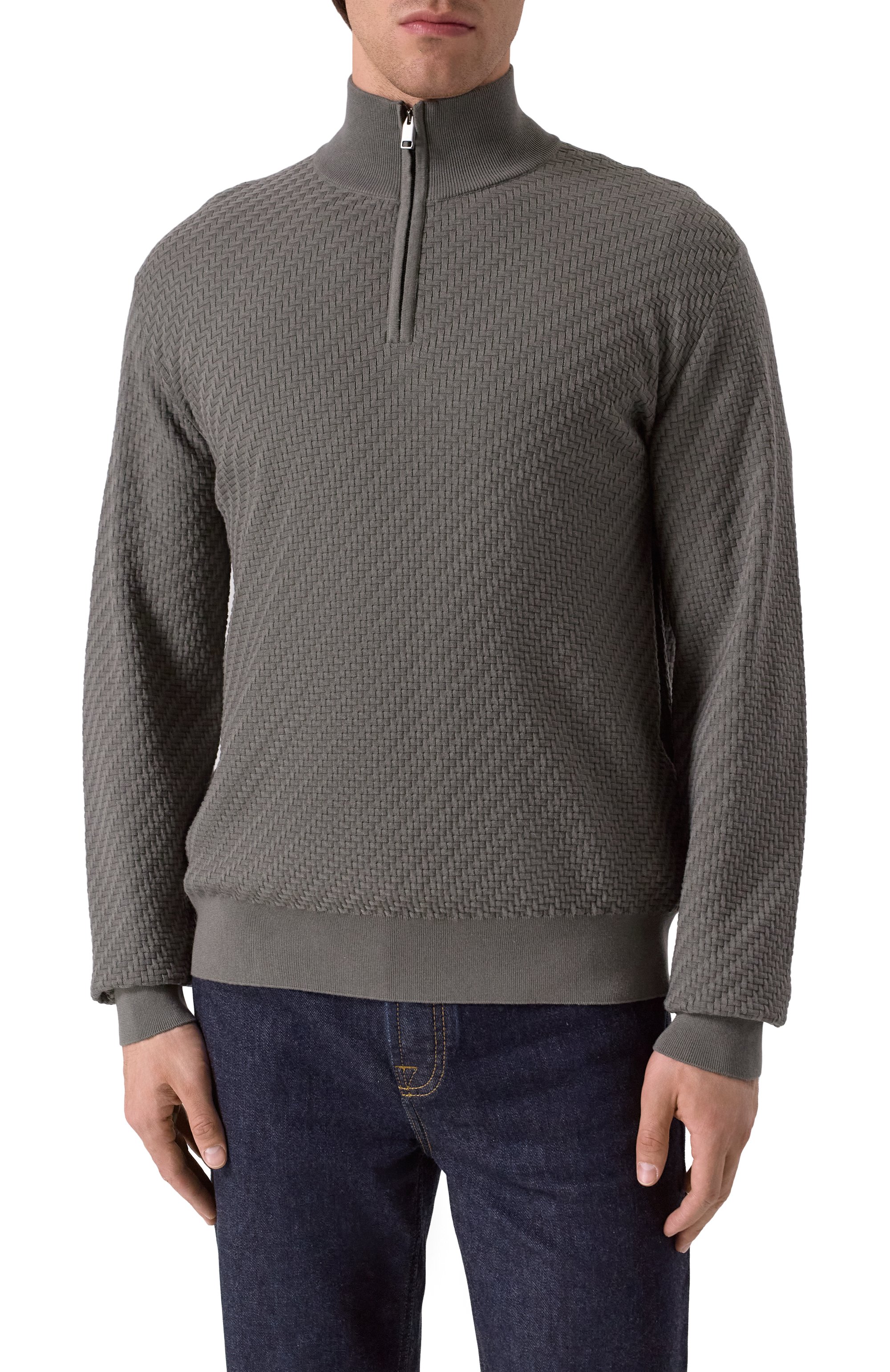 Джемпер из хлопка и шелка BRIONI, арт. UMS70L-PAK22, фото 3