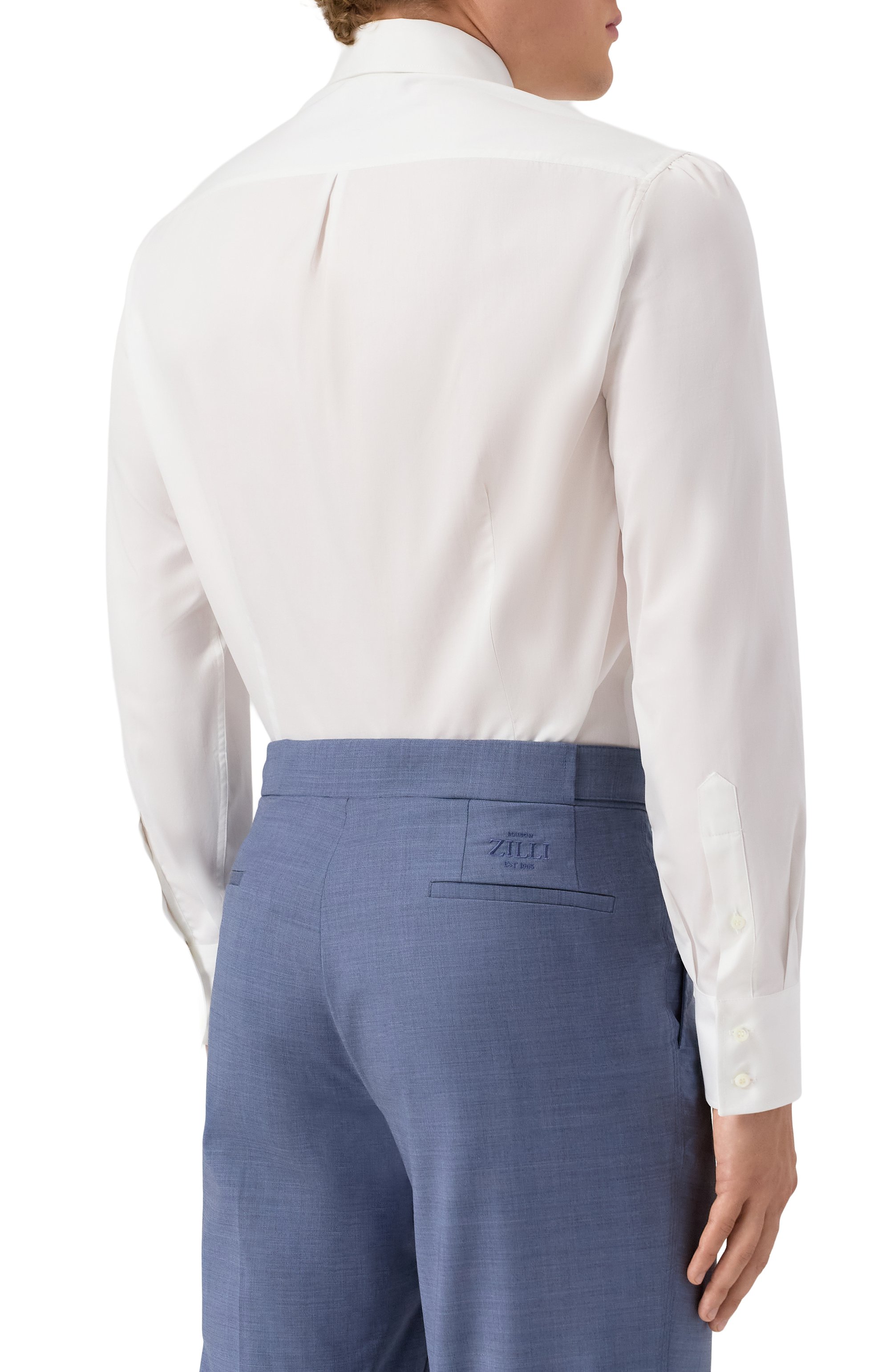 Хлопковая сорочка BRUNELLO CUCINELLI, арт. MBUC41716, фото 4