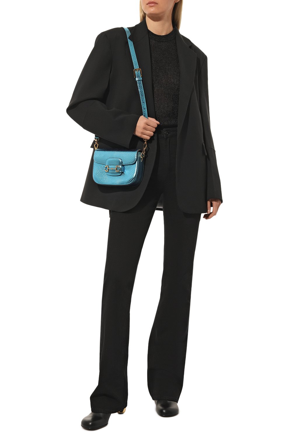 Сумка 1955 horsebit из кожи питона GUCCI, арт. 677266 E1DFG, фото 7