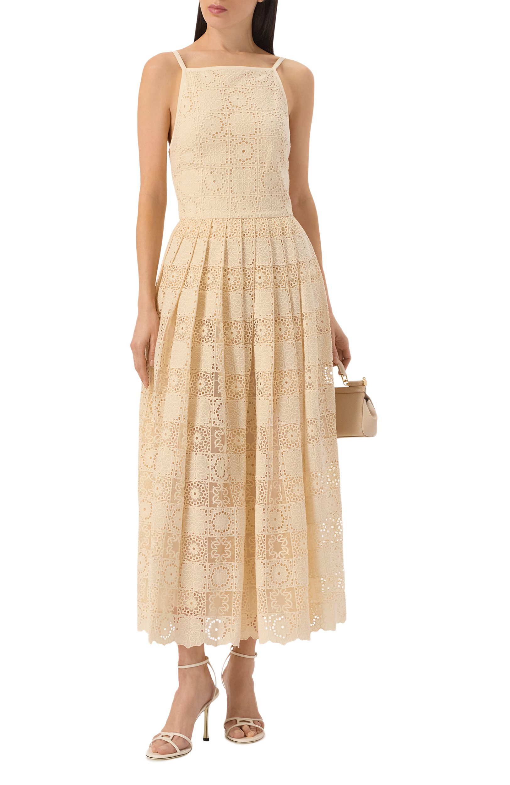 Платье из шелка и хлопка ELIE SAAB, арт. D1125NBC26/C0E15, фото 2