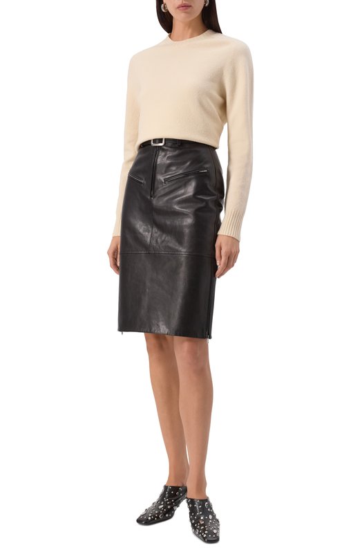 Шерстяной свитер Jil Sander J01GP0103/J14603 Кремовый  J01GP0103/J14603 Фото 2