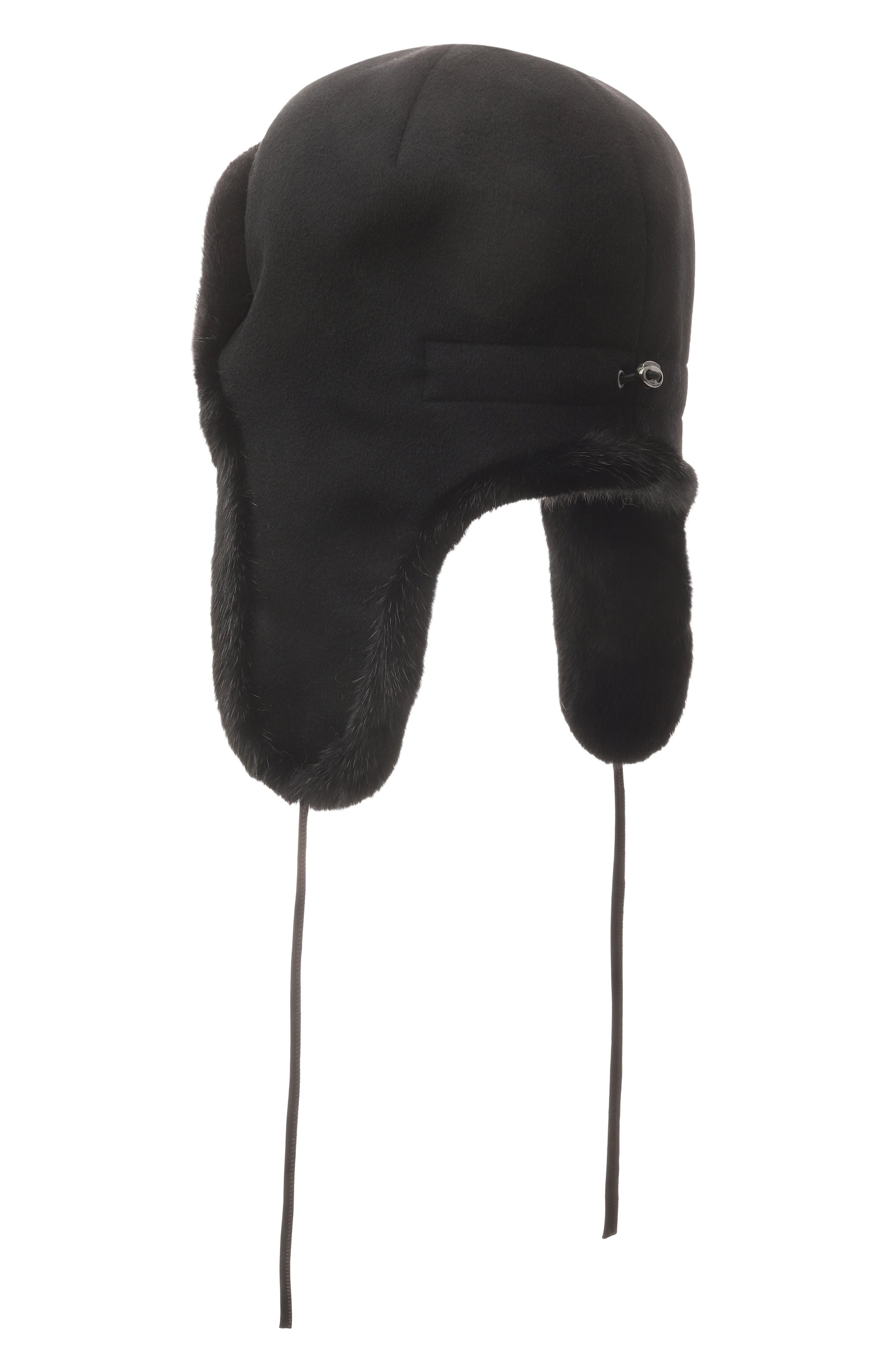 Кашемировая шапка-ушанка бруклин с мехом норки FURLAND, арт. 0130910010048600044, фото 2