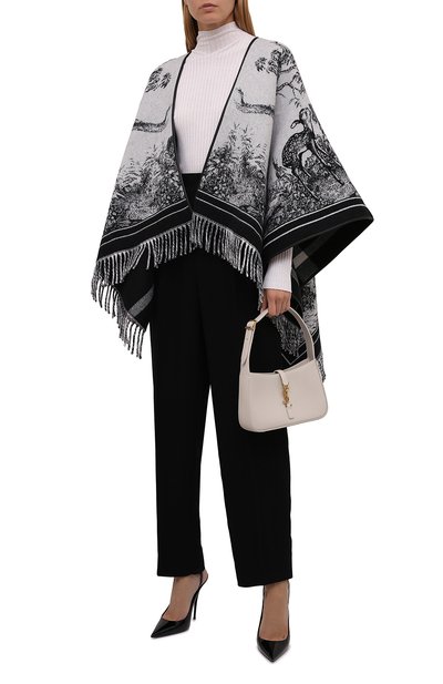 Накидка из шерсти и кашемира BURBERRY, арт. 8042324, фото 2