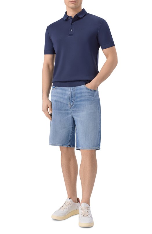 Джинсовые шорты 7 For All Mankind 7TH50A56-1XL Голубой  7TH50A56-1XL Фото 2