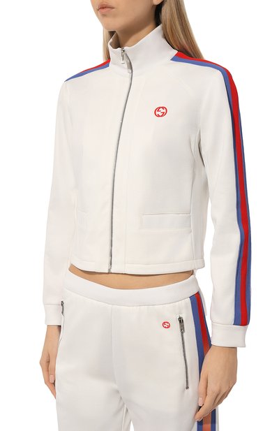 Толстовка GUCCI белого цвета по цене 220500 руб., арт. 773012/XJF7L, фото 3 Толстовка GUCCI, арт. 773012/XJF7L, фото 3