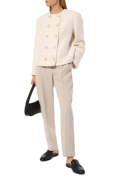 Льняные брюки BRUNELLO CUCINELLI, арт. MF588P8298, фото 2