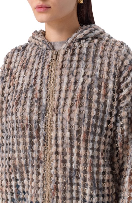 Кардиган Brunello Cucinelli MGSR24306 Коричневый  MGSR24306 Фото 5