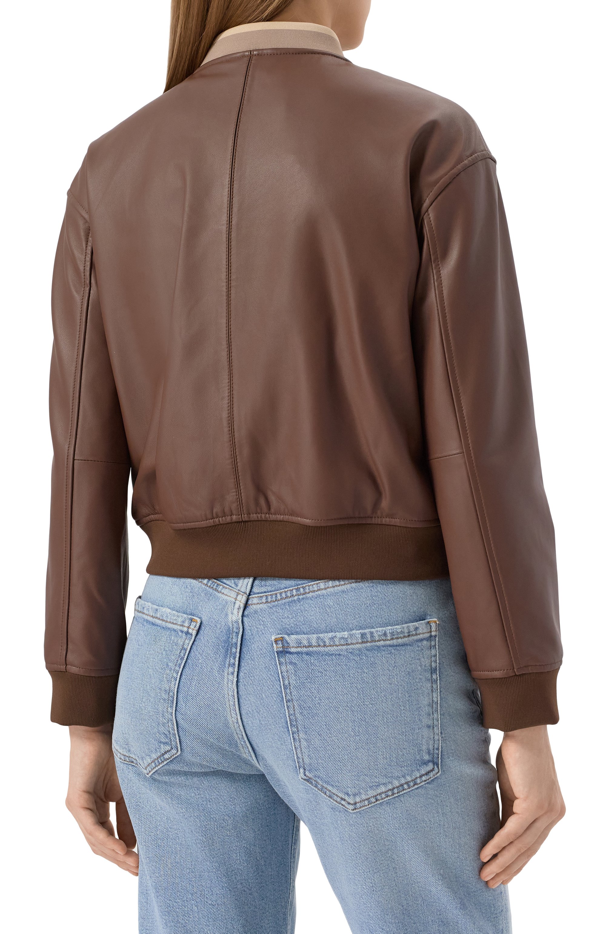 Кожаный бомбер DIEGO M, арт. 25EM-A101, фото 4