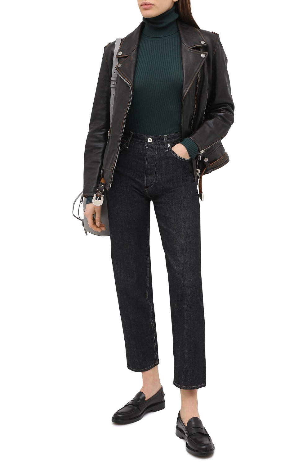 Джинсы JIL SANDER темно-синего цвета по цене 52700 руб., арт. JPPR663102-WR246200, фото 2 Джинсы JIL SANDER, арт. JPPR663102-WR246200, фото 2