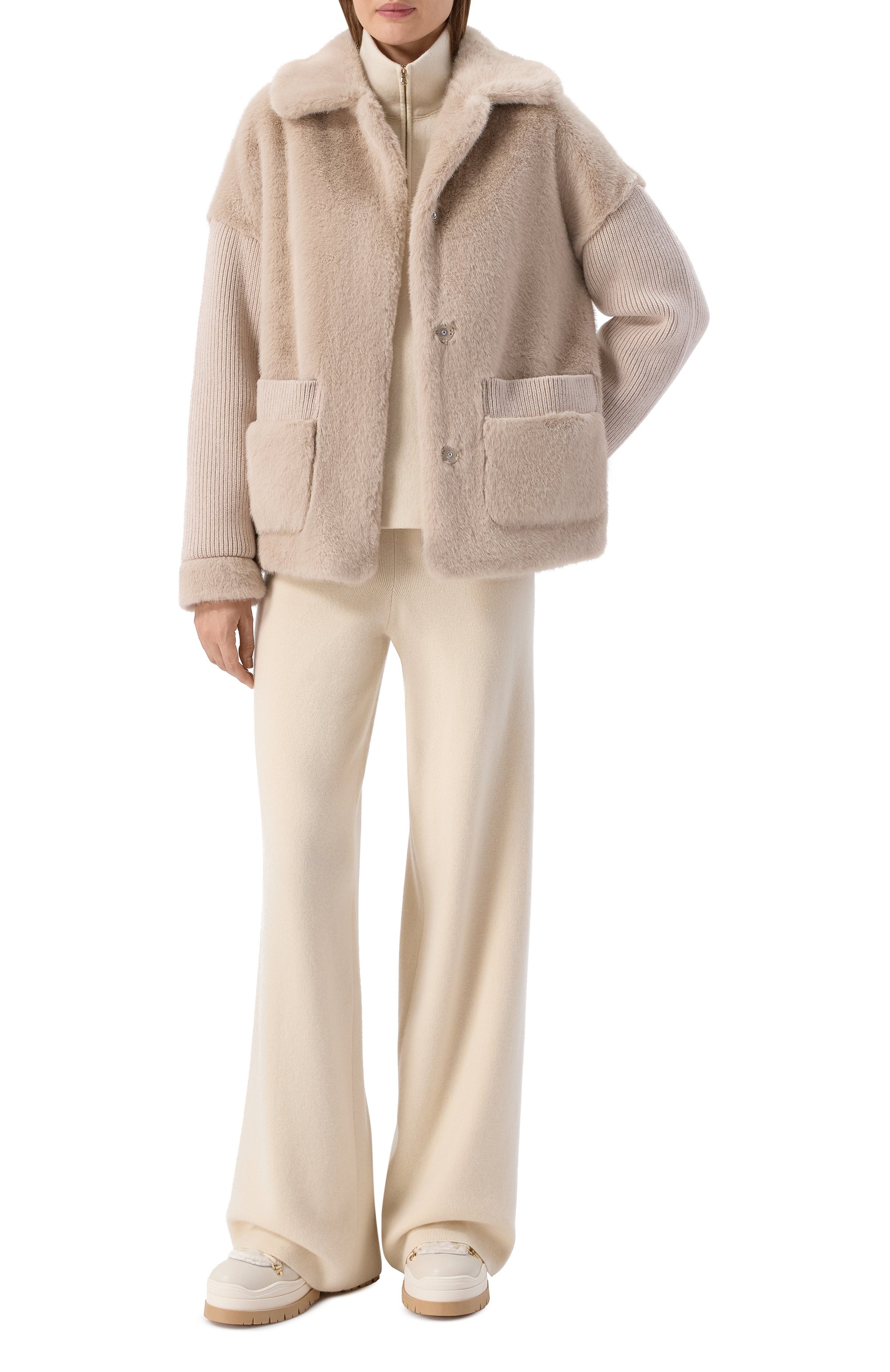 Дубленка из экомеха DIEGO M, арт. 25IM-B253/25IT-246, фото 2