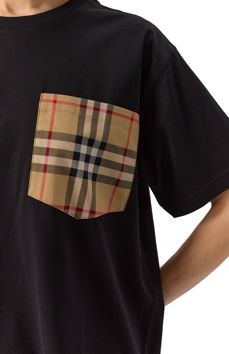 Хлопковая футболка BURBERRY, арт. 8103970, фото 1