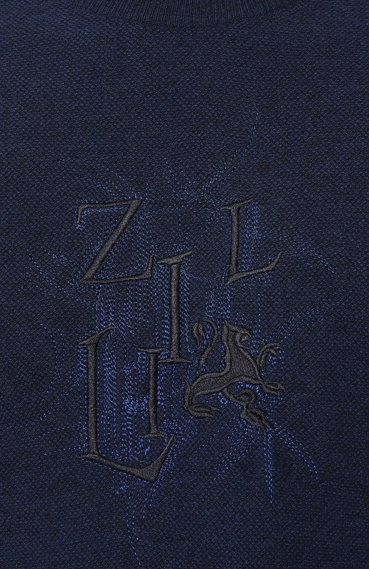 Джемпер из шерсти и кашемира Zilli KRN001M0220VZF000 Синий  KRN001M0220VZF000 Фото 5