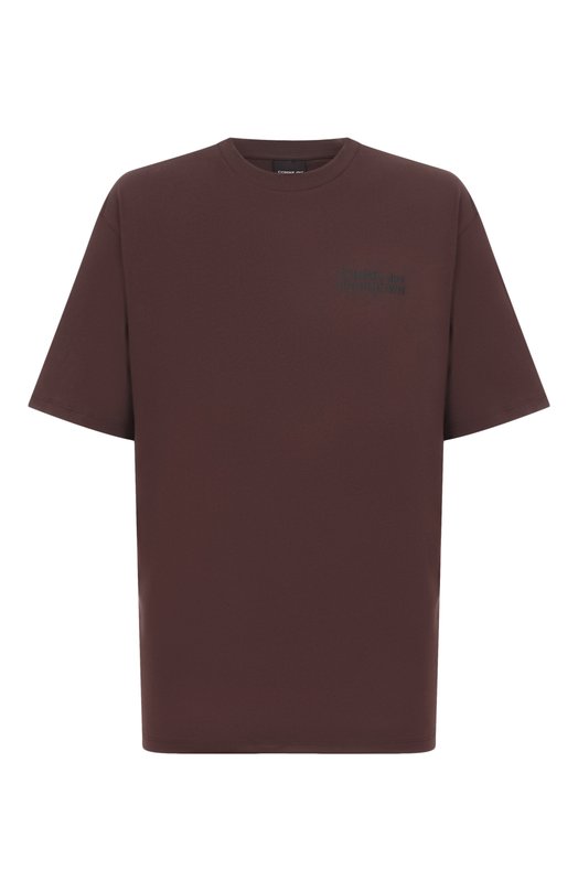 Хлопковая футболка Comme des Fuckdown CFABW01511 Коричневый CFABW01511