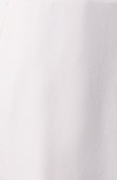 Женские хлопковые брюки EMPORIO ARMANI белого цвета, арт. EW000888/AF12538 | Фото 6 (Материал сплава: Проставлено; Драгоценные камни: Проставлено; Длина (брюки, джинсы): Стандартные; Силуэт Ж (брюки и джинсы): Широкие; Женское Кросс-КТ: Брюки-одежда; Стили: Спорт-шик; Материал внешний: Хлопок)