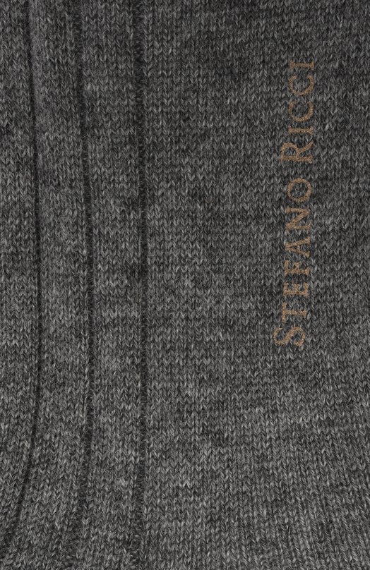 Кашемировые носки Stefano Ricci C007UN0004/C007UN Серый  C007UN0004/C007UN Фото 2