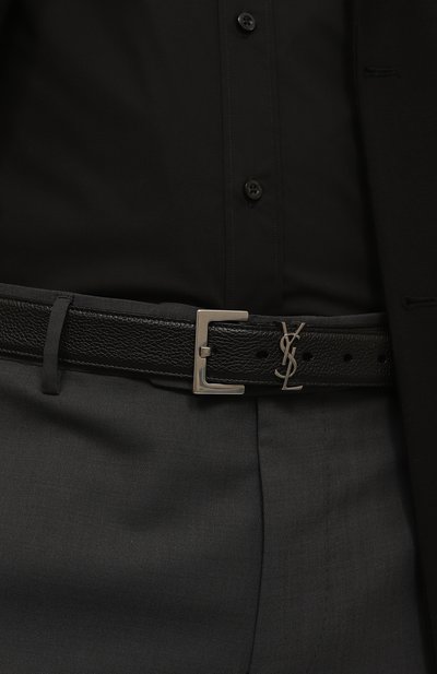 Кожаный ремень SAINT LAURENT, арт. 634440DTI0E, фото 2