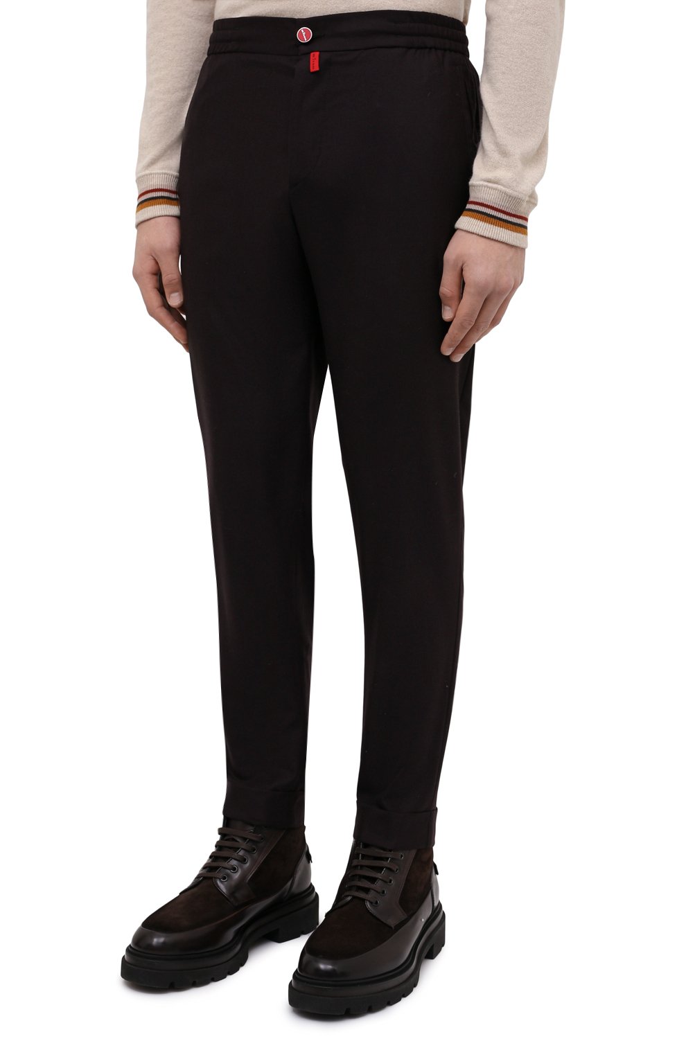 Брюки из кашемира и шерсти викуньи KITON, арт. UFPLACJ0228A/VVIC, фото 3