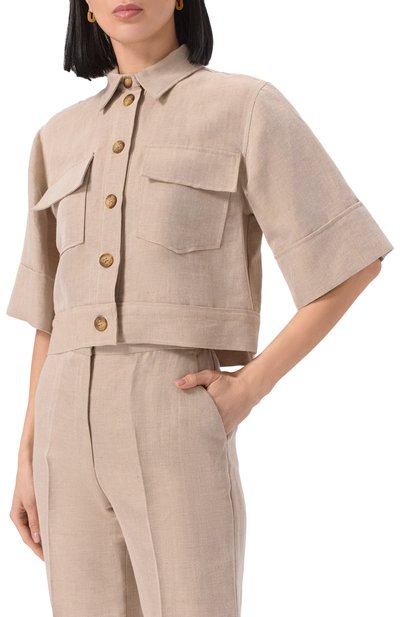 Рубашка изо льна и хлопка BEATRICE .B, арт. 25FE3995CLI0, фото 3